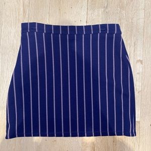 Dark Blue red stripped skirt
